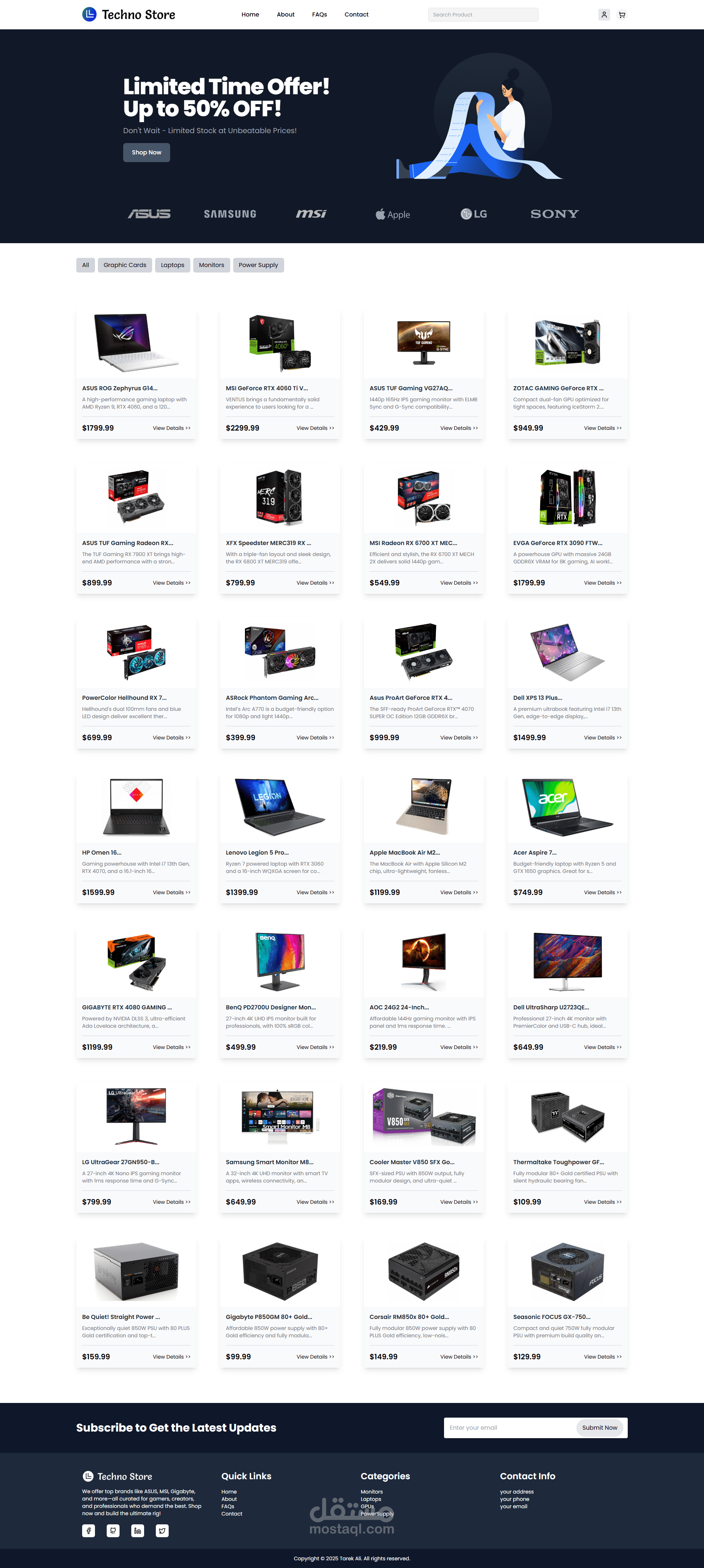 متجر إلكتروني – Tecno Store