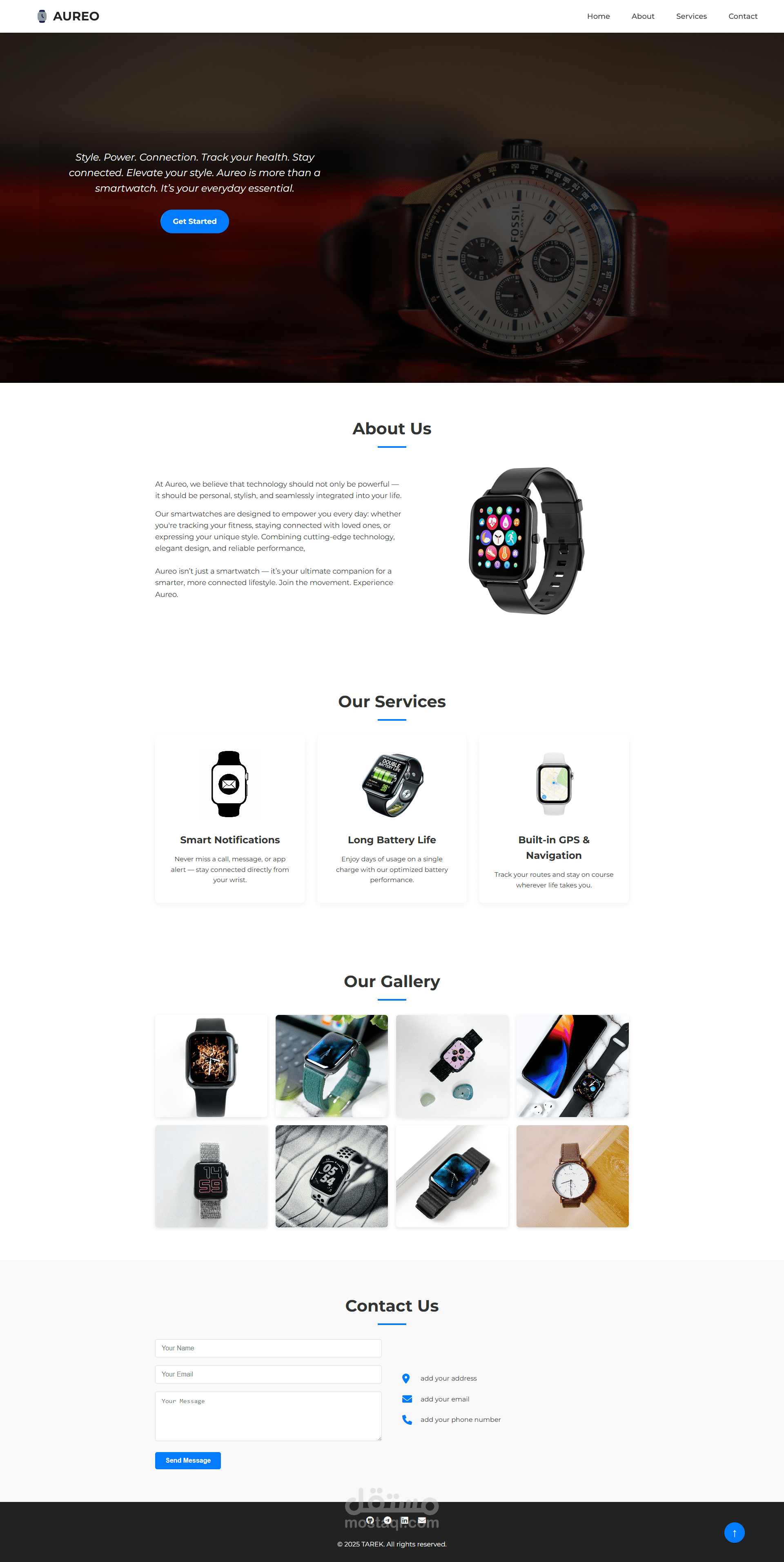 Smart Watch Website