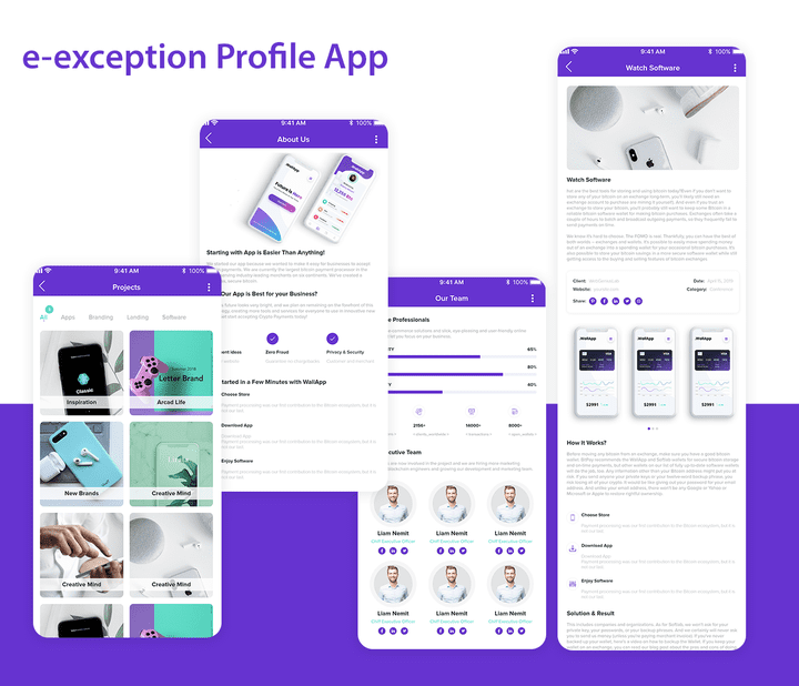 e-exception Profile App