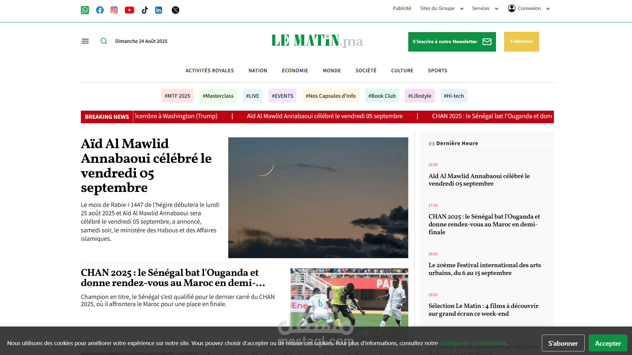 Le matin