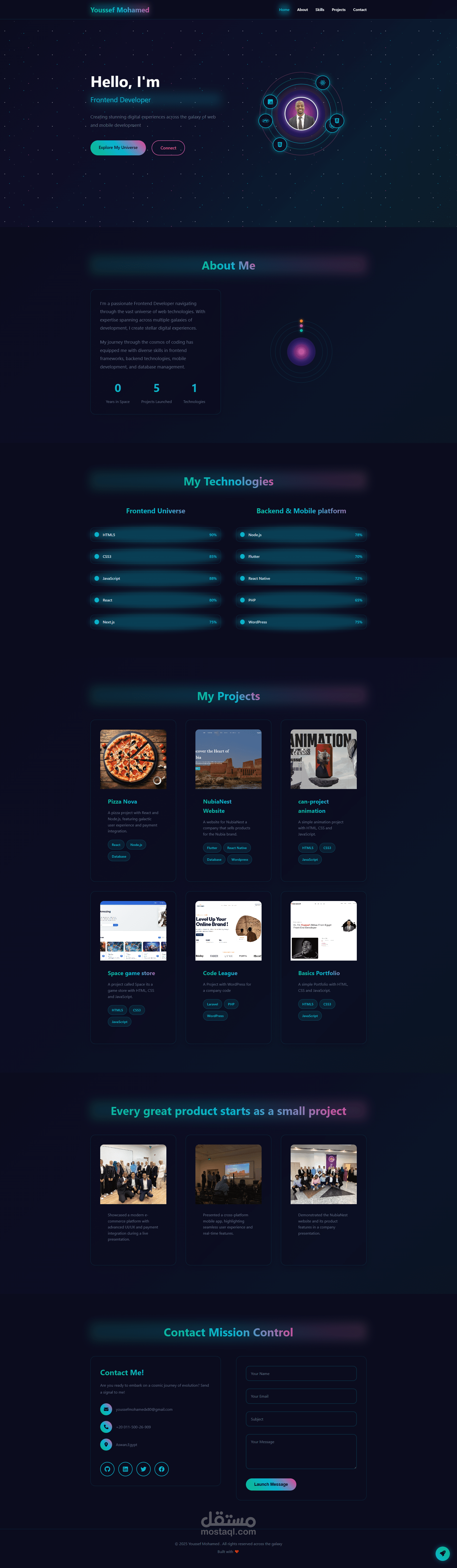 Portfolio animation
