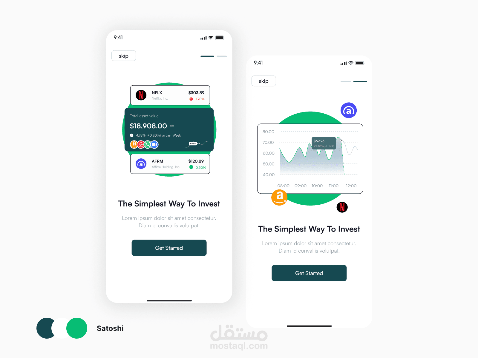 تصميم تطبيق جوال لتتبع وإدارة الاستثمارات المالية