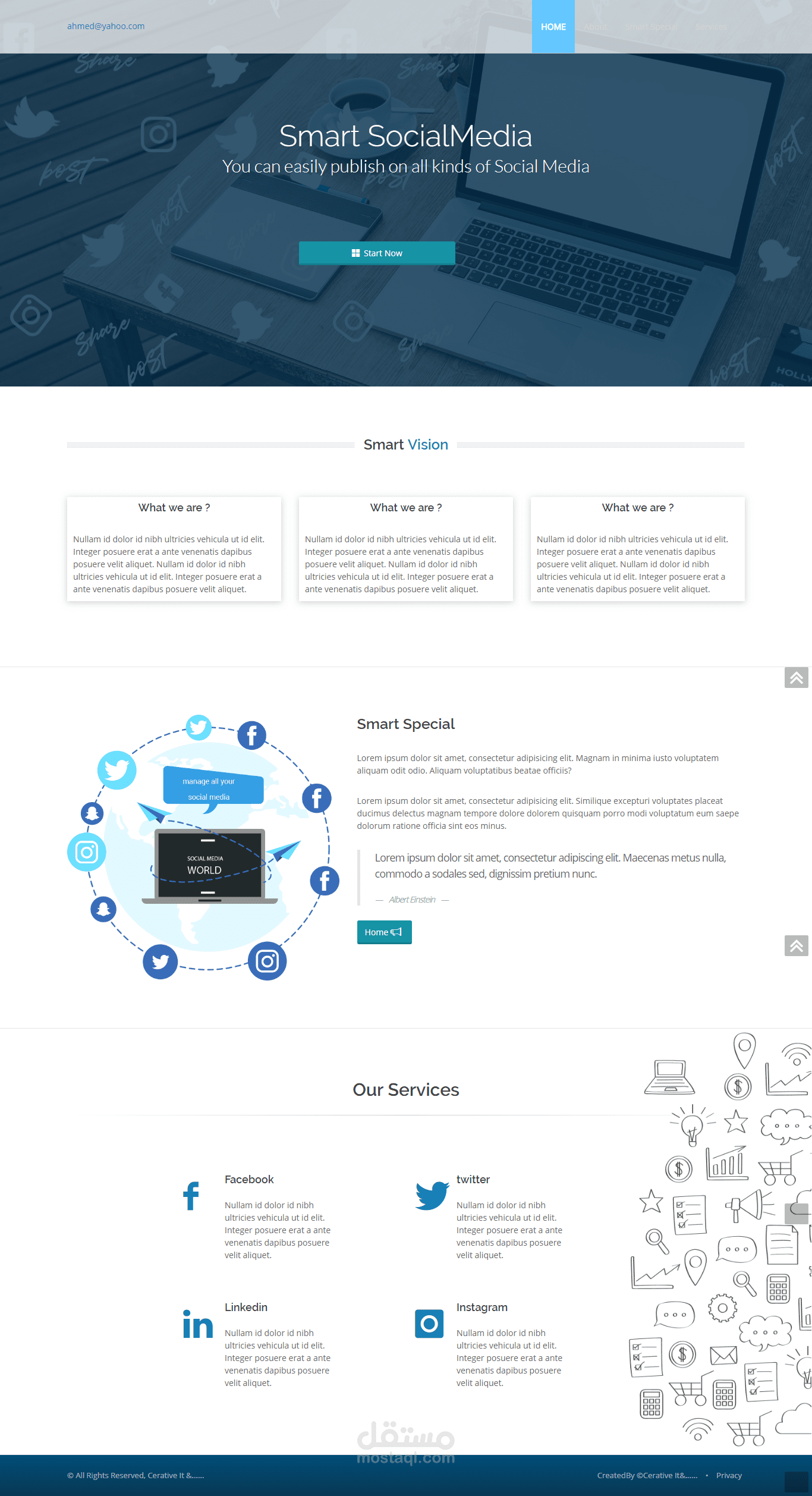 مدير حسابات التواصل الاجتماعى