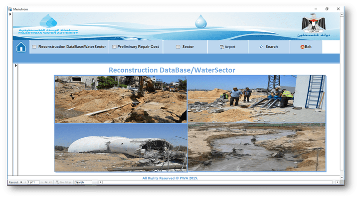 (Reconstruction DataBase/WaterSector with Palestinin water authority (PWA