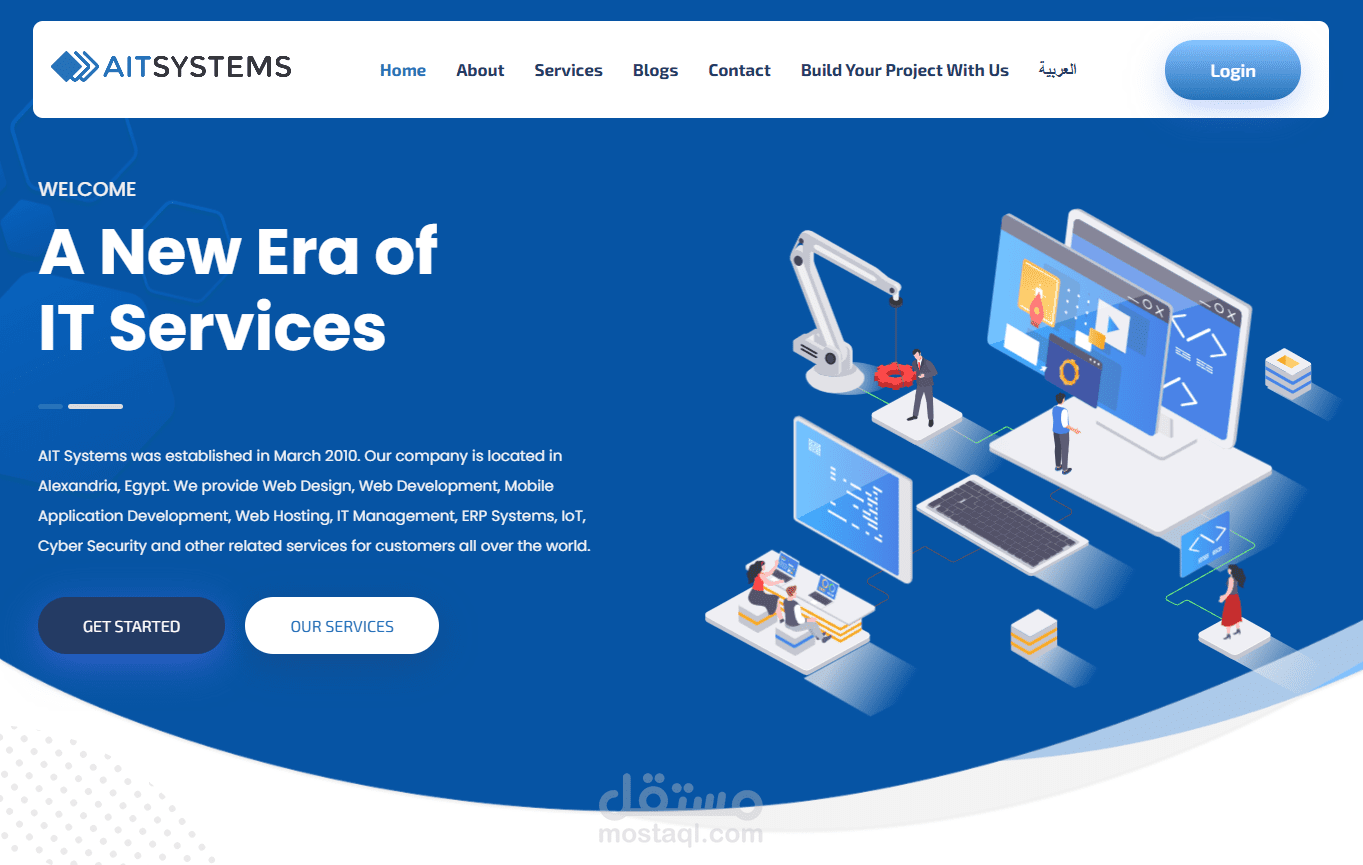 موقع شركة AIT Systems
