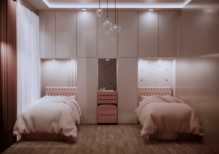 غرفة بنوتي مميزة – تصميم داخلي واقعي كامل