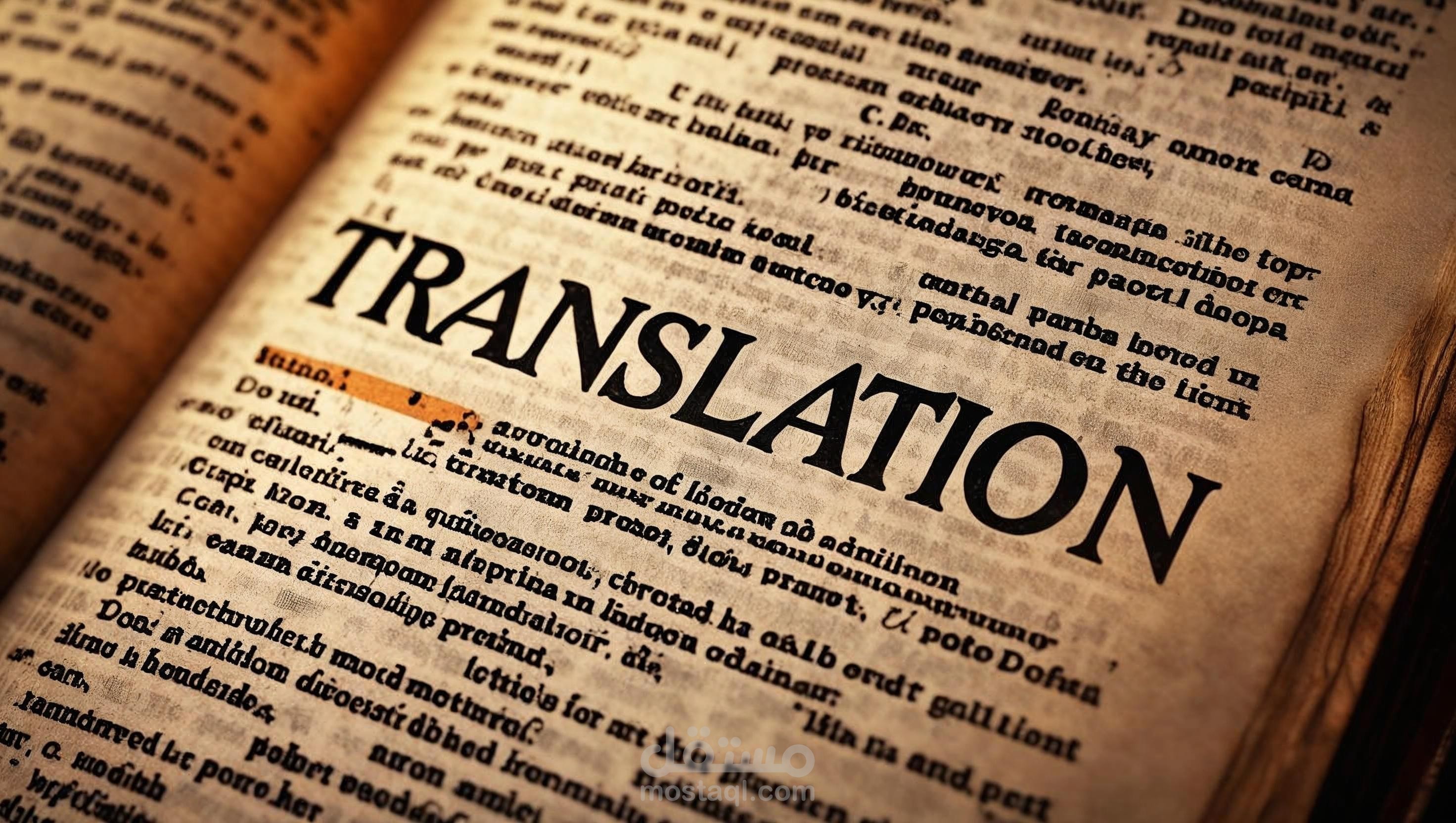 Translation and Editing