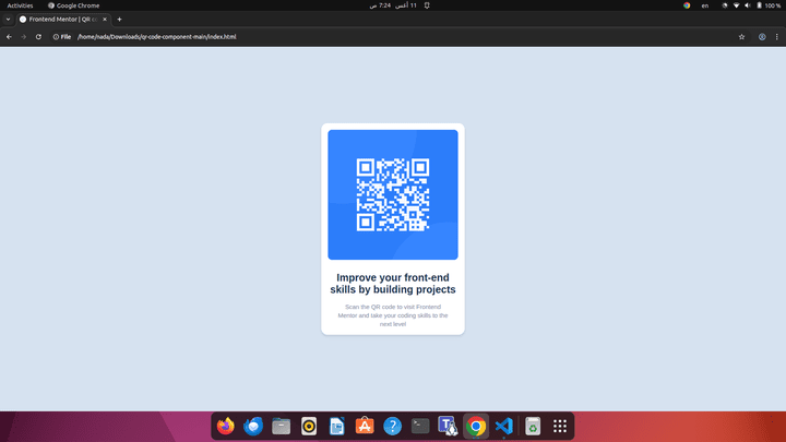 QR Code using HTML & CSS