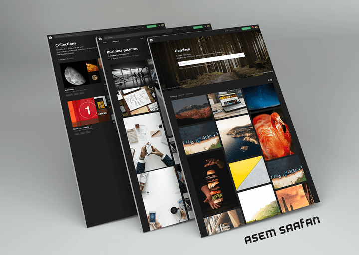 Dark Theme for Unsplash