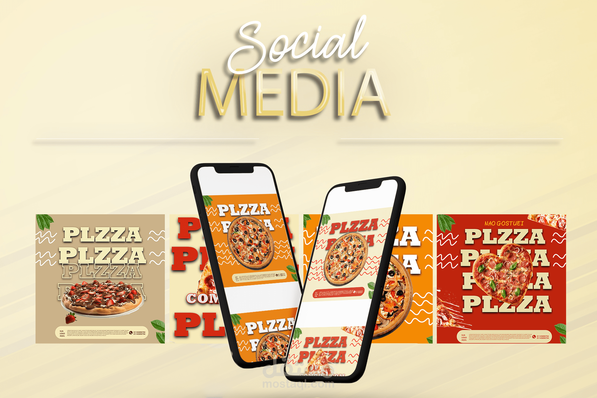 Pizza social media posters