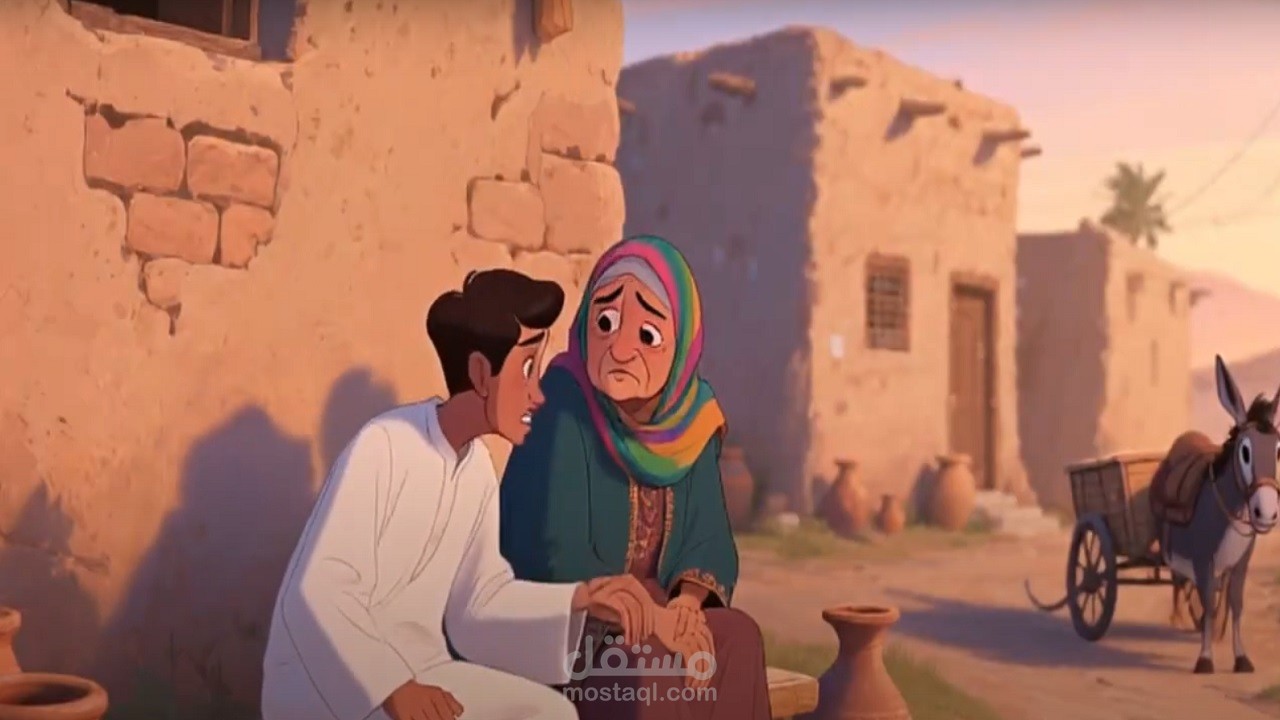تحويل كتابات شعرية غنائية الي قصة حيه بالموشن جرافيكس