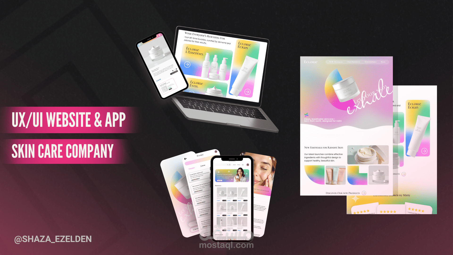 مصمم واجهات مستخدم UI/UX - تصميم مواقع و تطبيقات