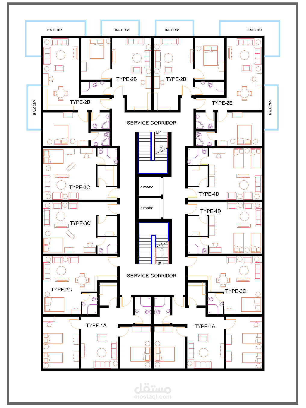 مشروع تصميم سكن شبابي في الامارات