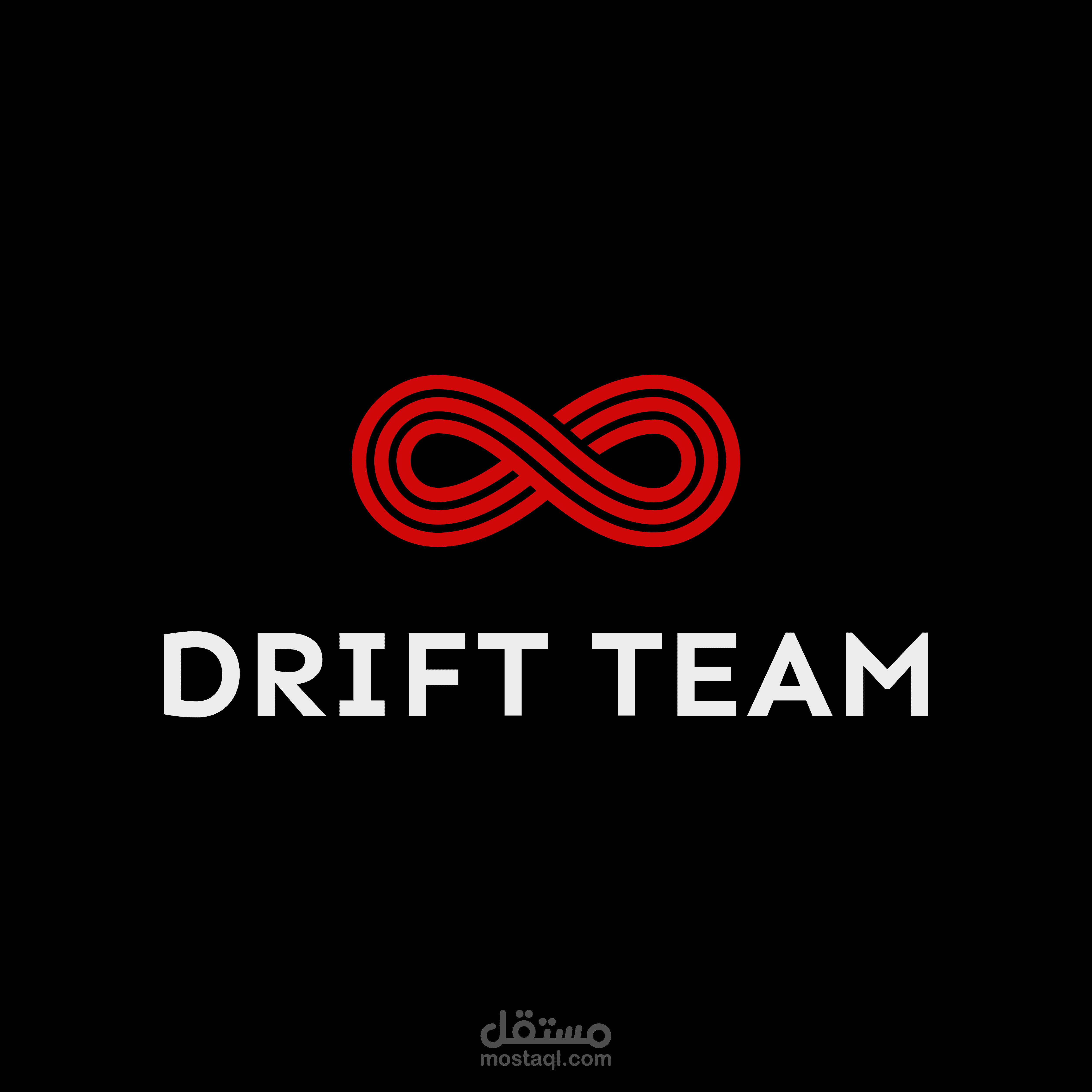 شعار احترافي لفريق سباقات الدريفت – DRIFT TEAM