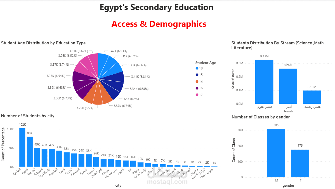 Egypt's Secondary Education: Access and Demographics