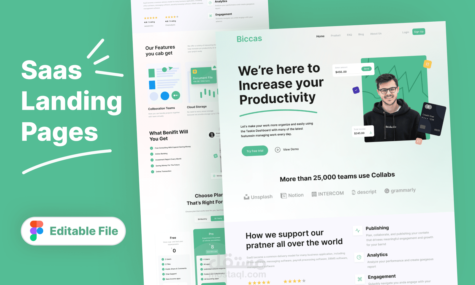 Biccas Landing Page صفحة هبوط