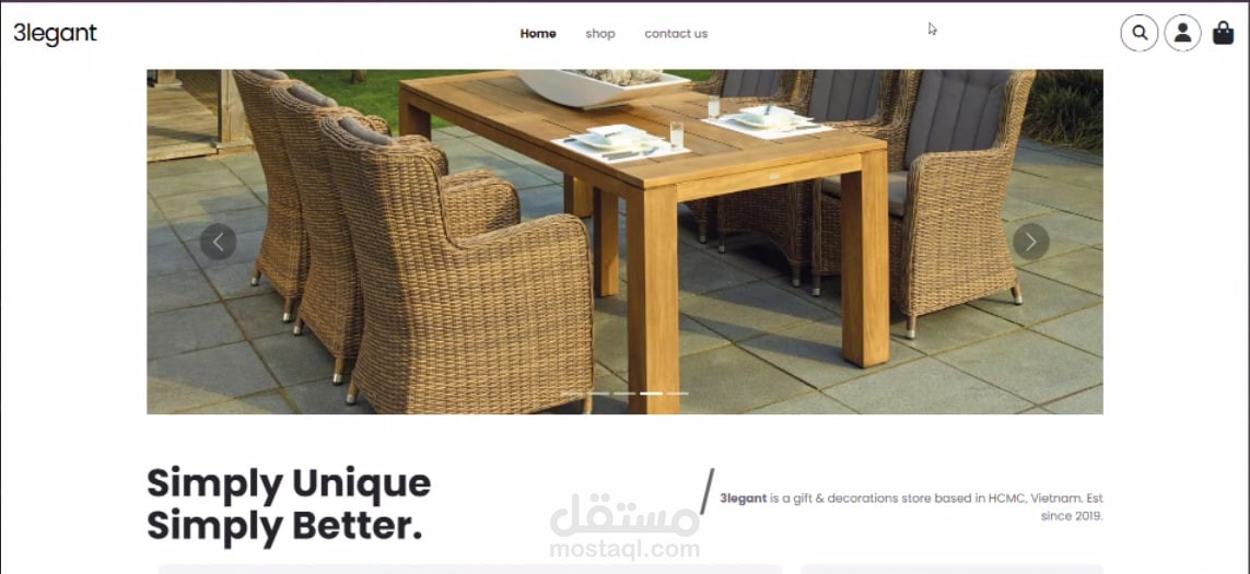 Furniture E-commerce website