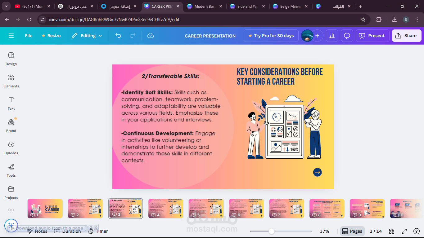 business career