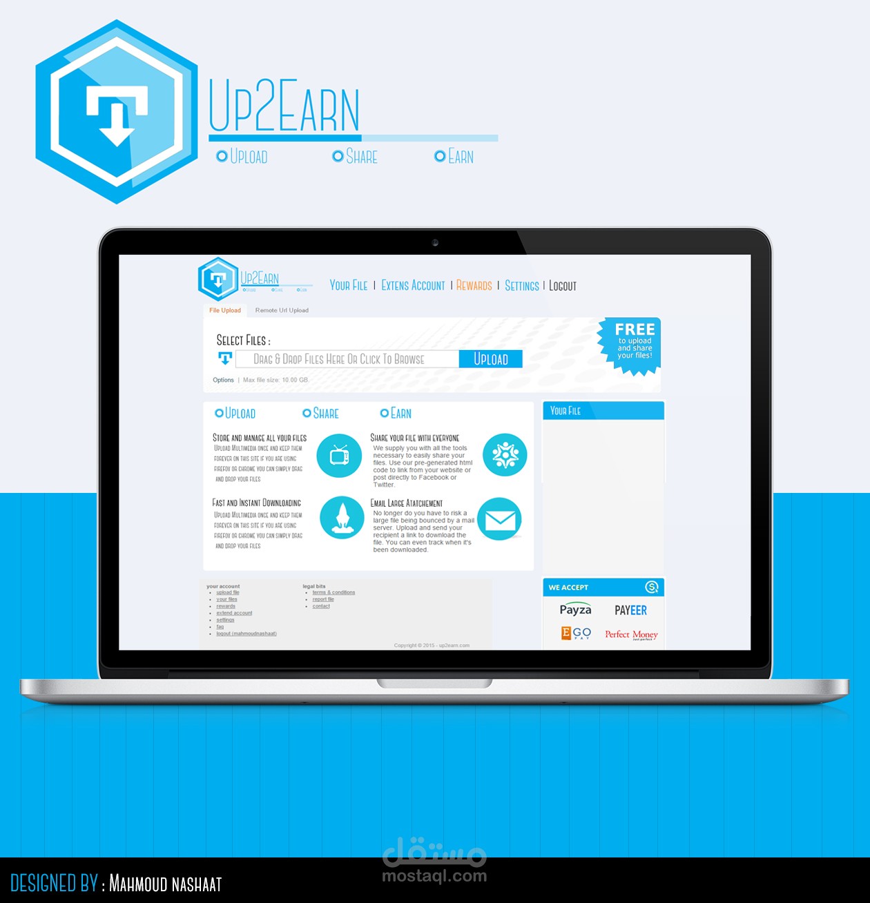 Up2earn Website Design