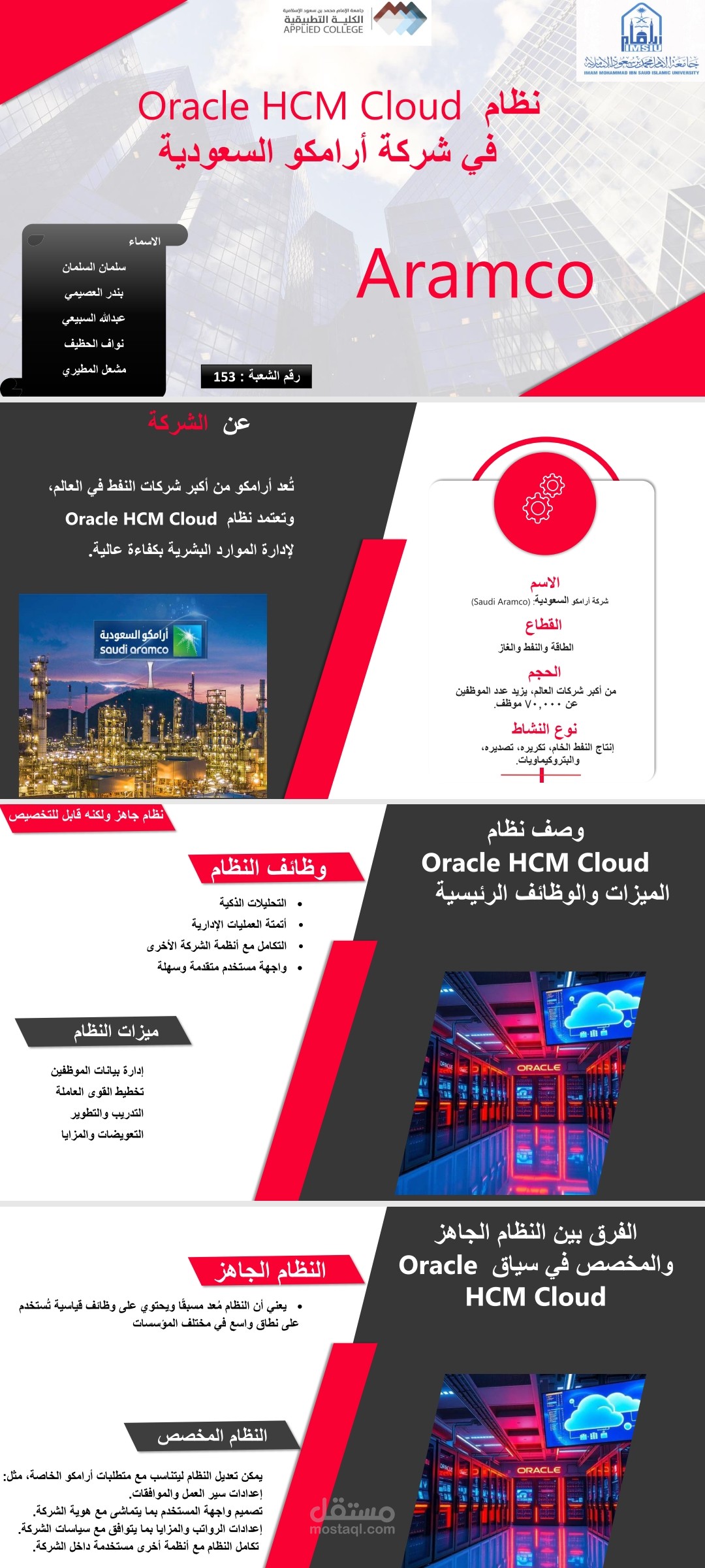 نظام Oracle HCM Cloud في شركة أرامكو