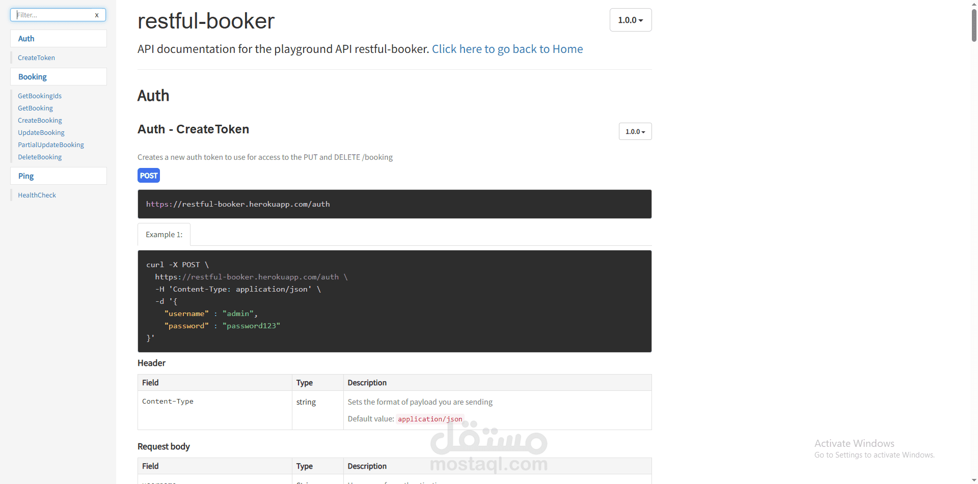 Booking API Automation Testing