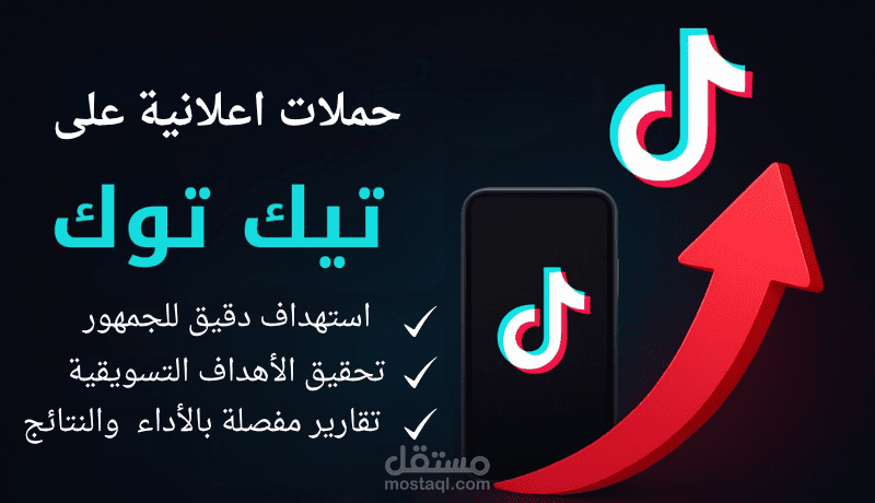إدارة حملات إعلانية باحترافية على تيك توك لمجالات مختلفة
