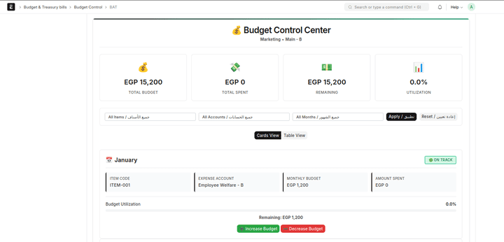 Budget Management System (BMS)