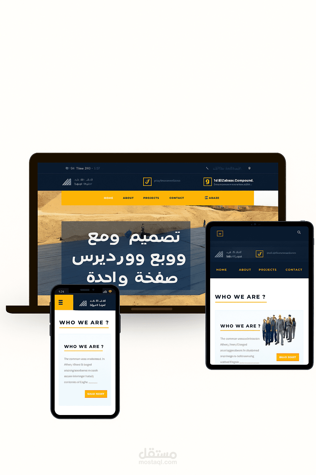 موقع شركة الدولية للمقاولات - El Dawliaa