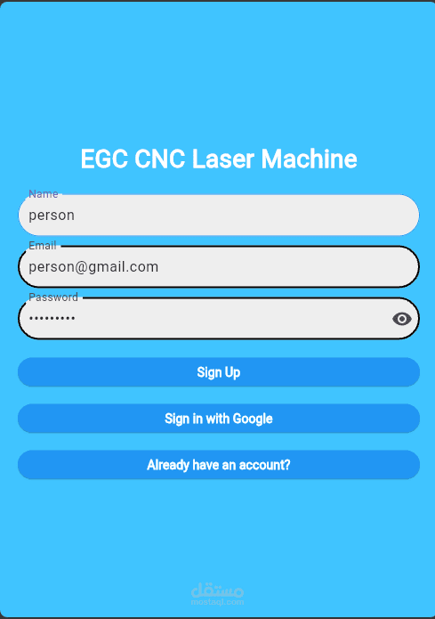 CNC Laser Machine (Mobile Application)