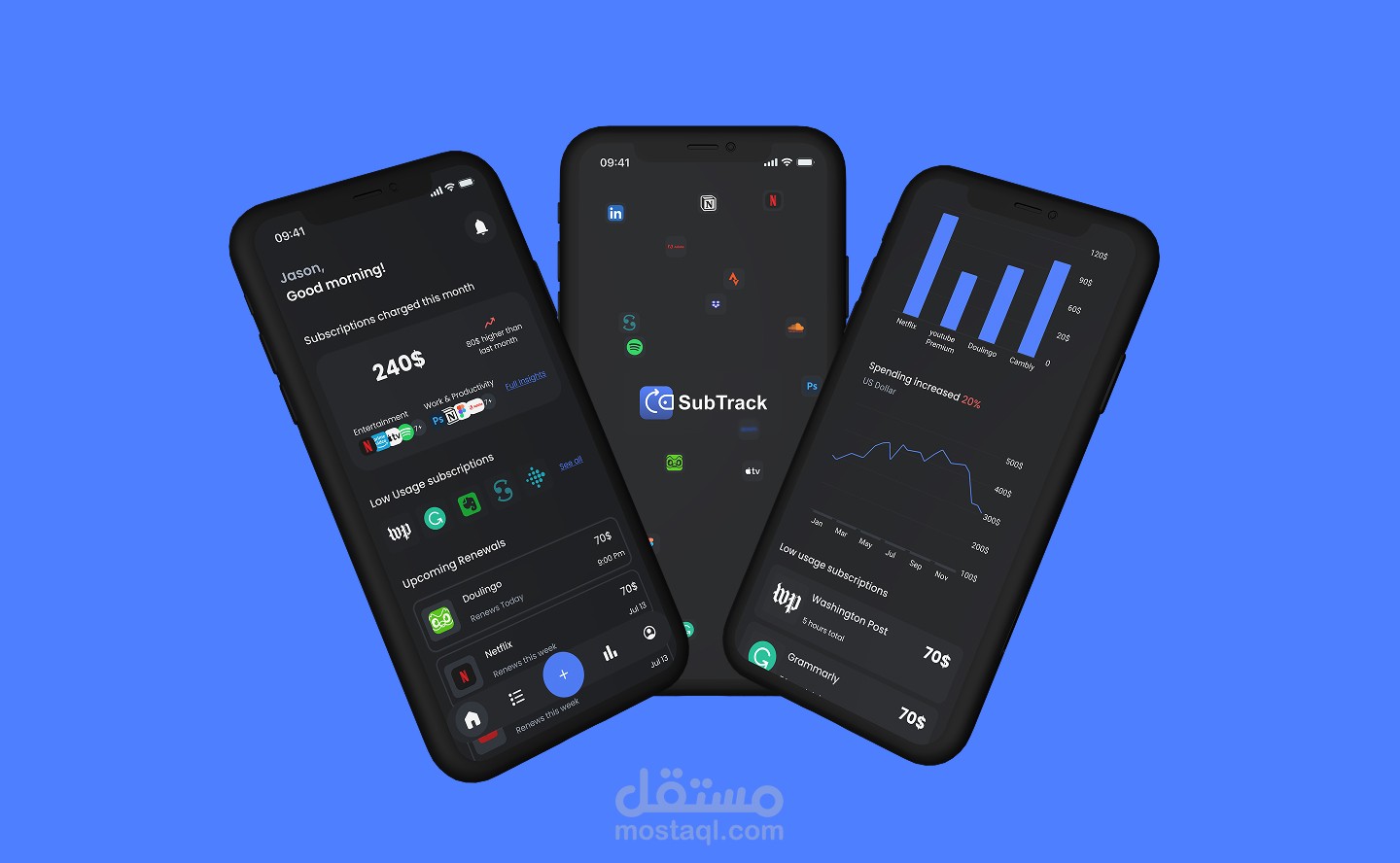 Mobile Application | subscription tracker | (Subtrack)