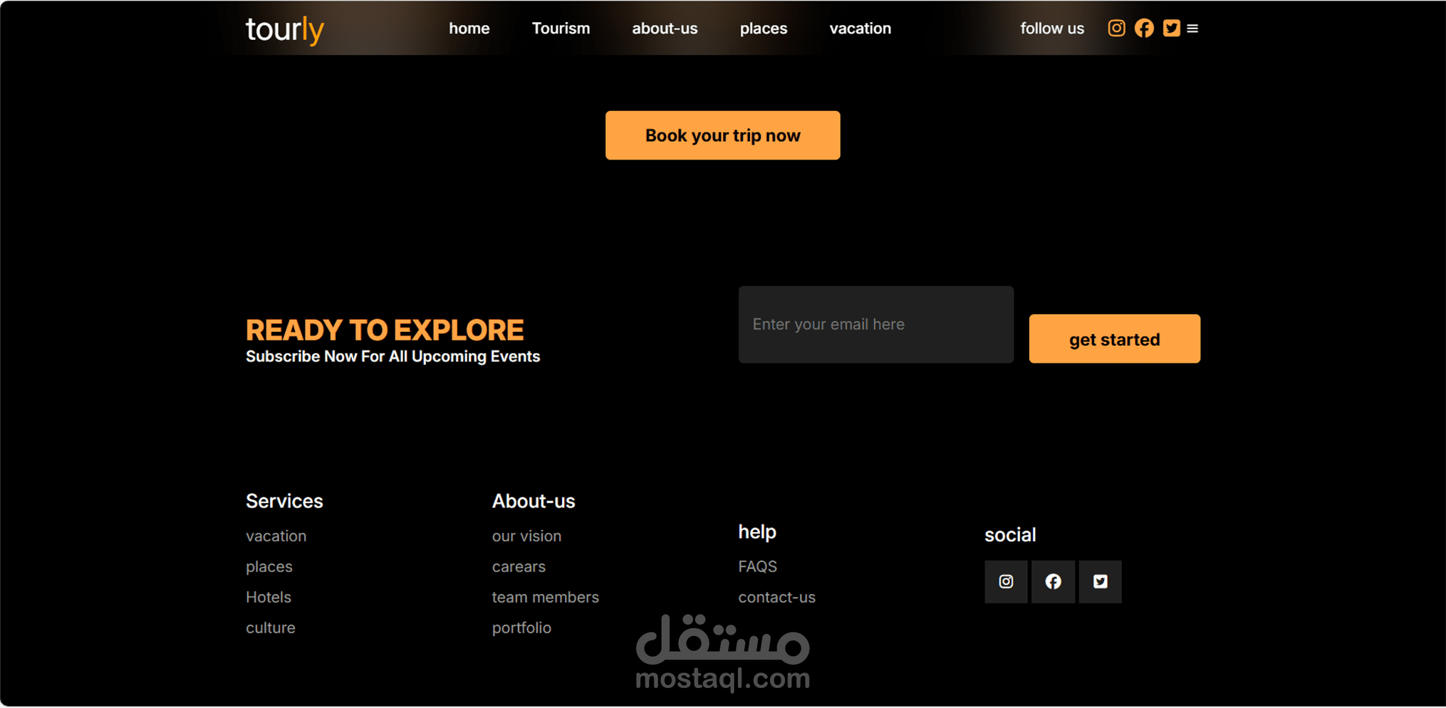 تصميم صفحات ويب احترافية باستخدام HTML, CSS