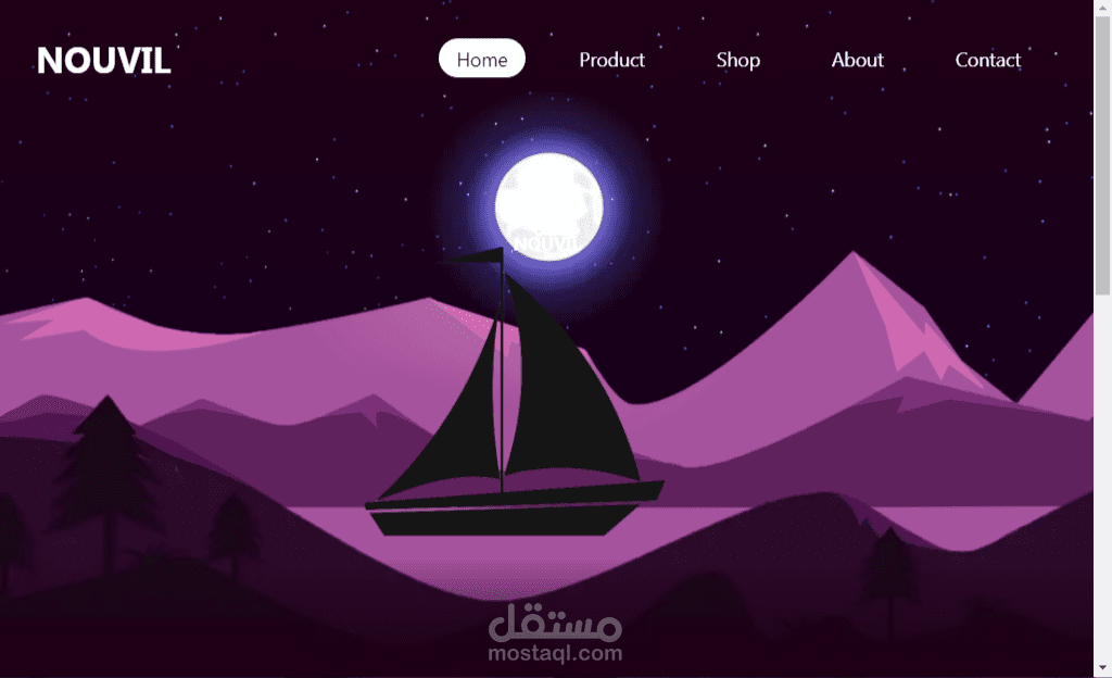 تصميم موقع الكتروني للتمرير (ٍScrolling Website)