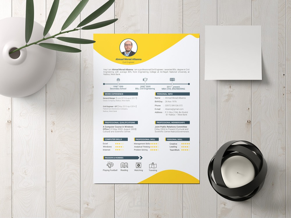 سيرة ذاتية انجليزي / CV Resume