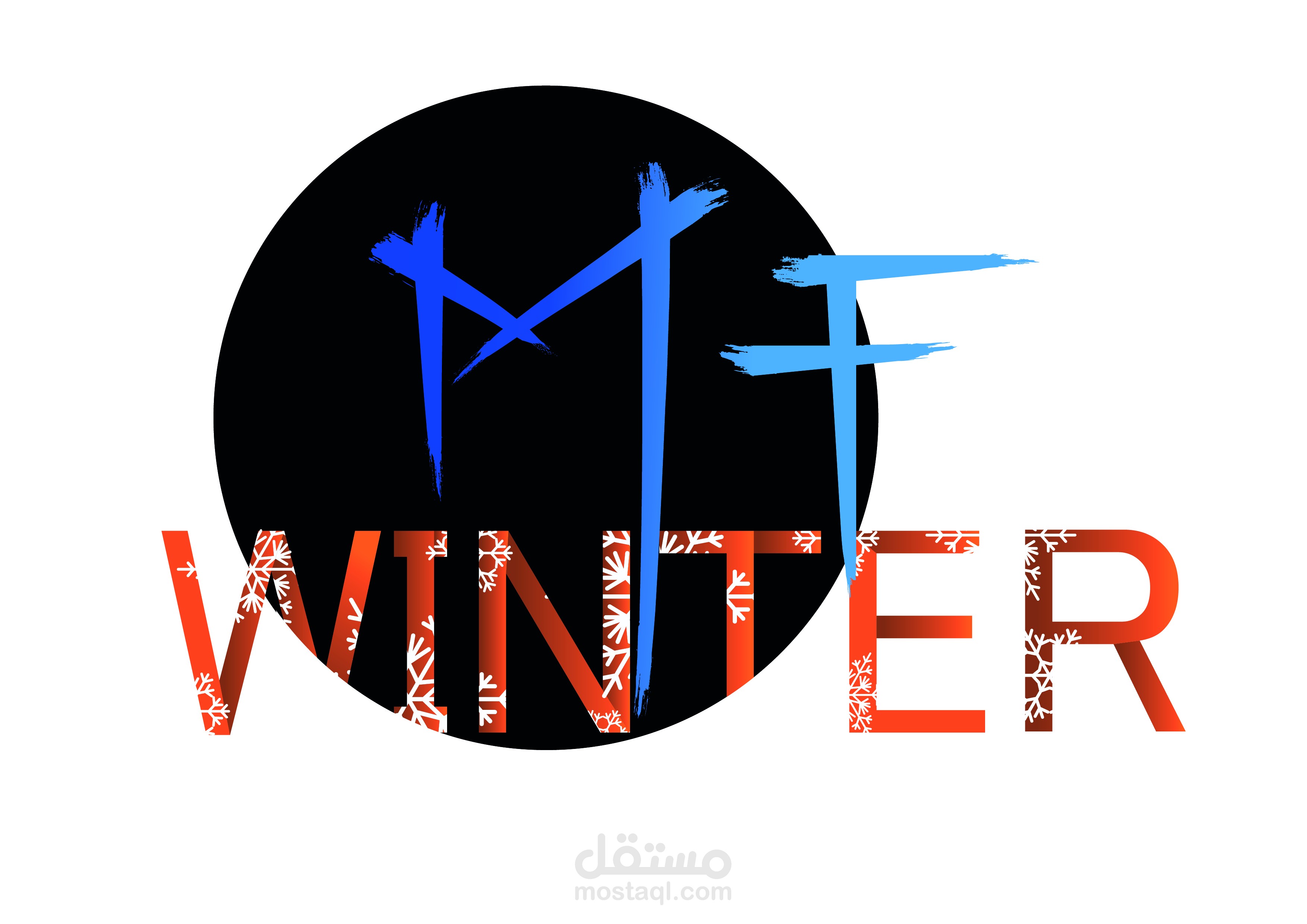 تصميم شعار لقنات على اليوتوب MF WINTER