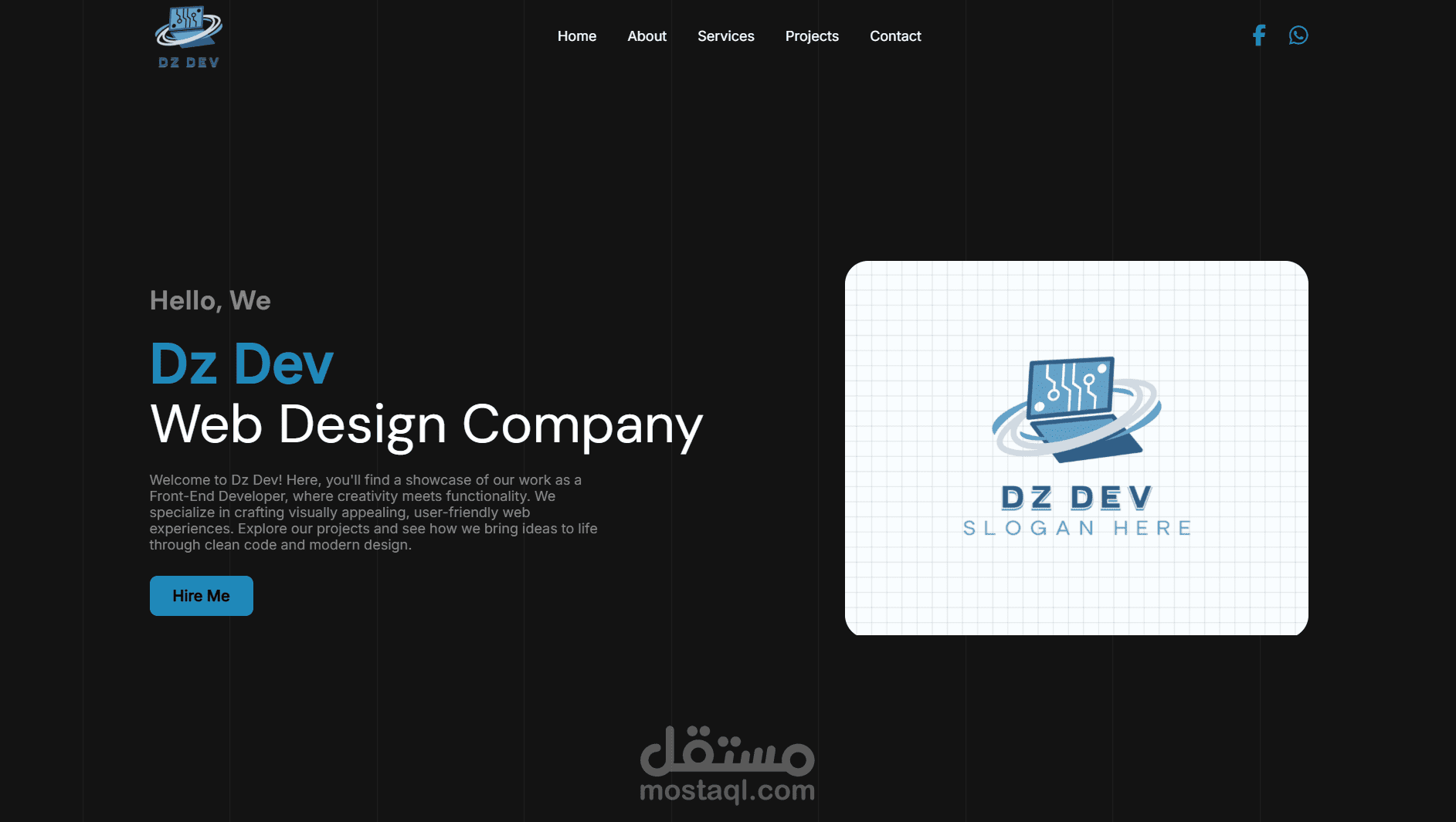 موقع لشركة Dz Dev الخاصة بي