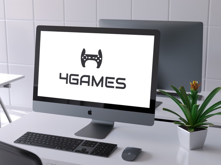 تصميم شعار لشركة H 4GAMES العاب