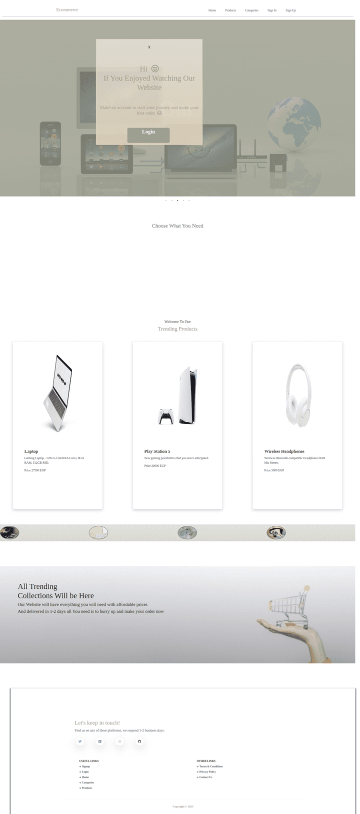 Ecommerce webapp