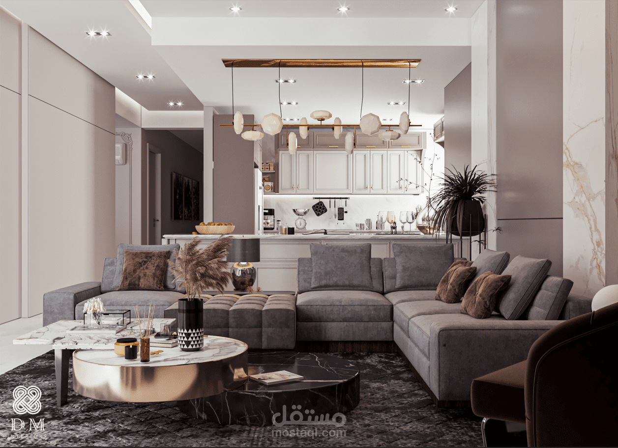 .Soft Contrast | Living Room Area