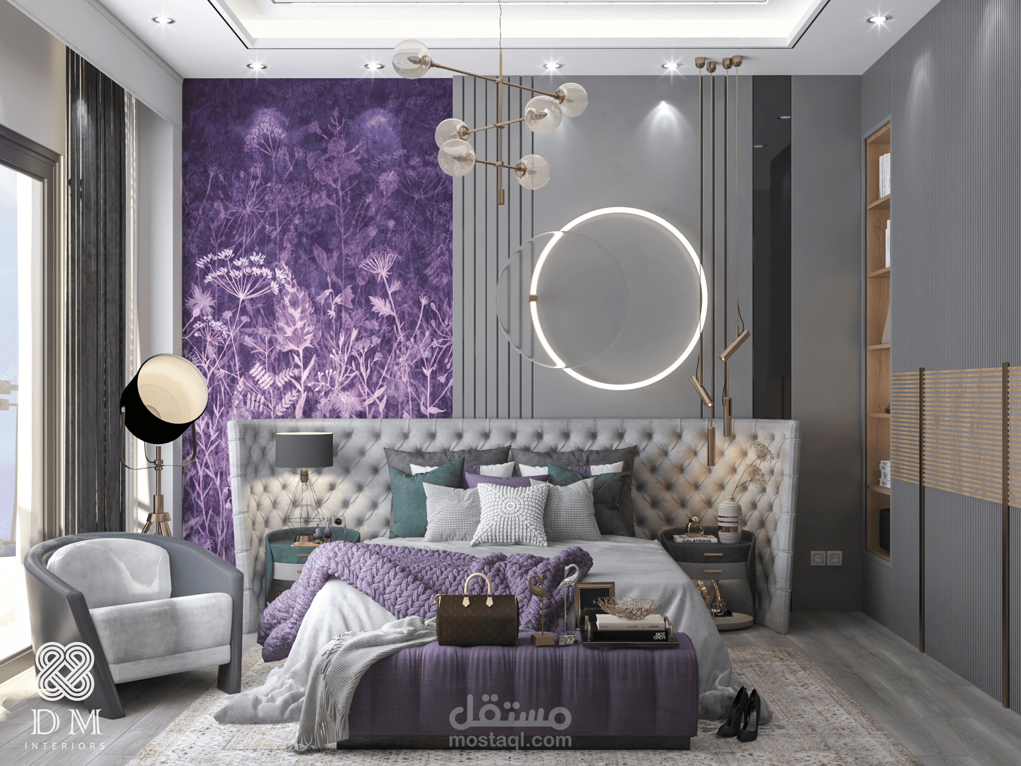 Violet Canvas |Girl's Bedroom