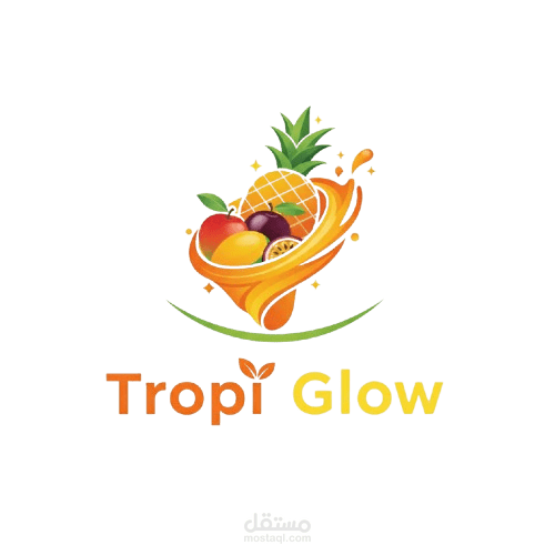 هوية بصرية _براند عصير tropi glow