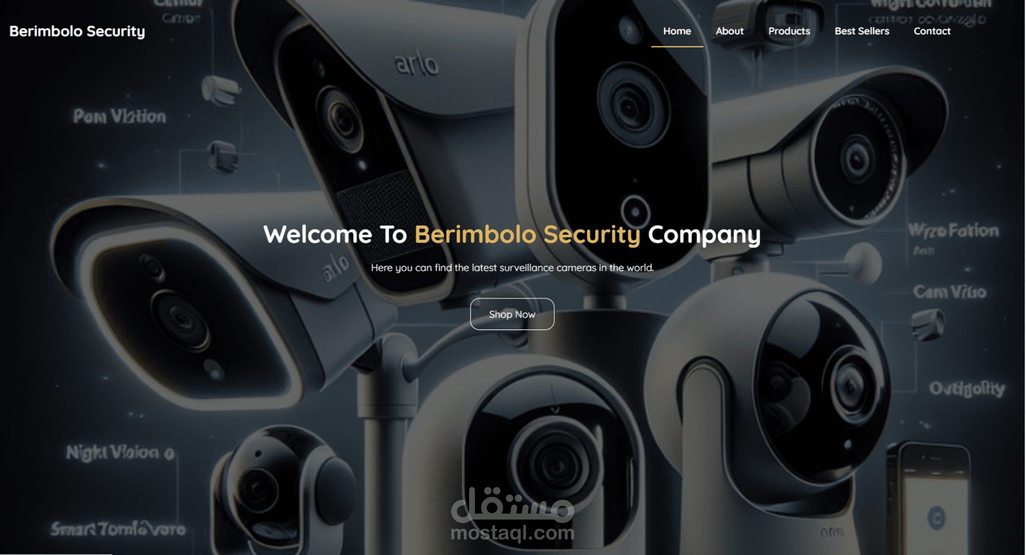 تصميم موقع إلكتروني احترافي لشركة أمن معلومات Cyber Securit