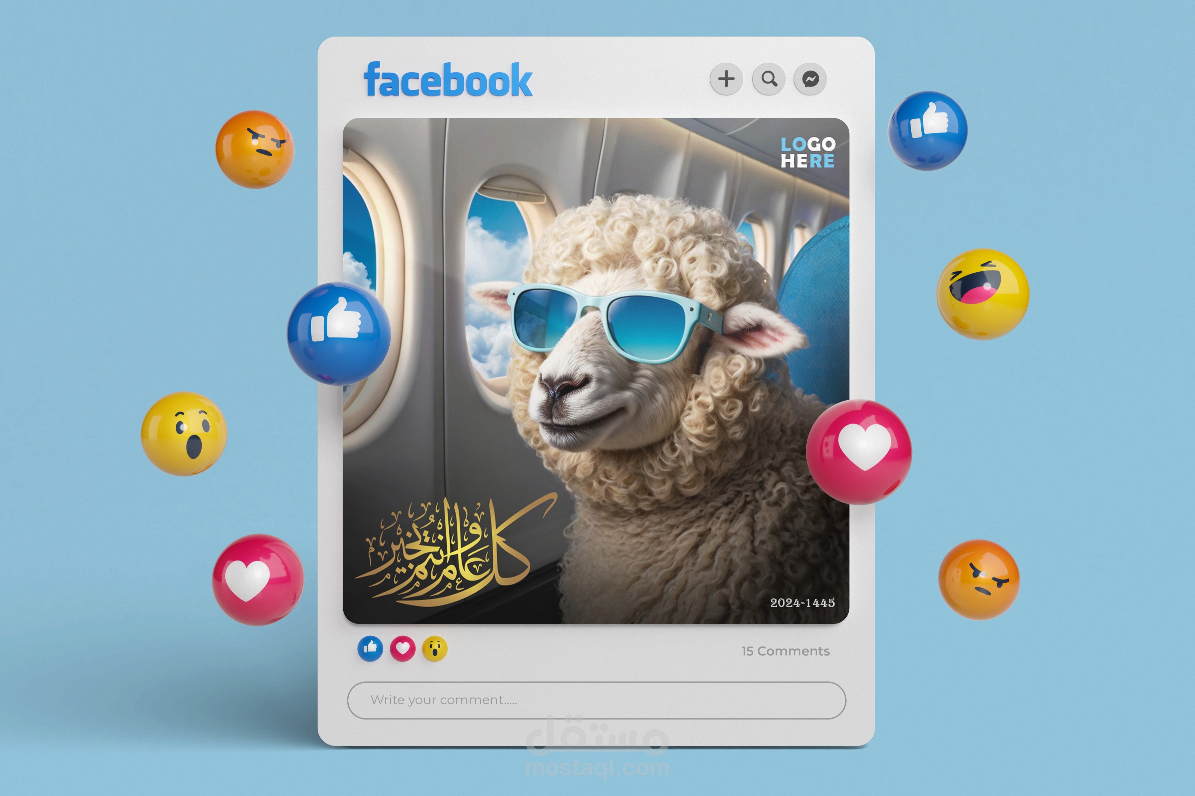 تصميم حملة عيد الأضحى لشركة سياحة
