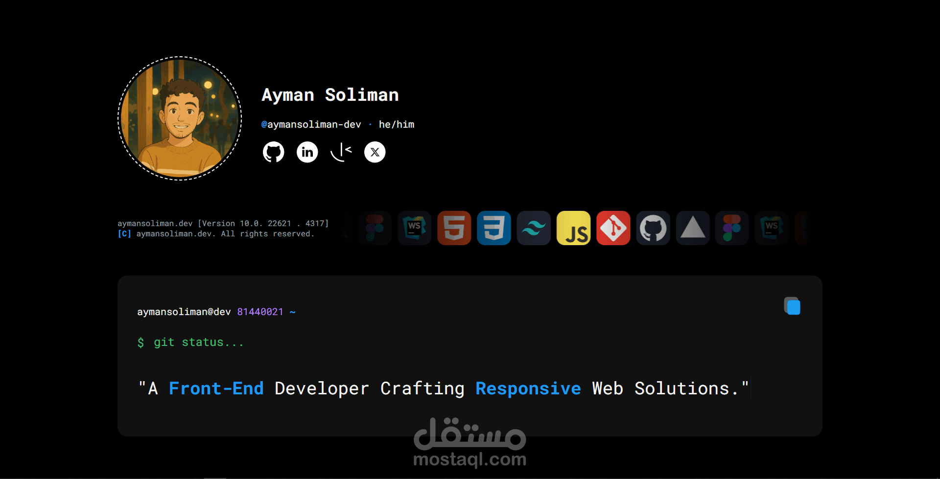 ملف شخصى - Portfolio