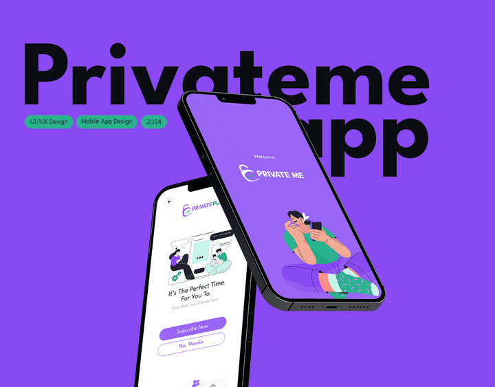 Private Me App | UX UI Design