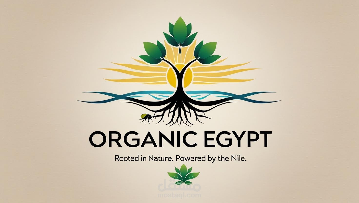 شعار احترافي ومبتكر لشركة Organic Egypt للمبيدات العضوية