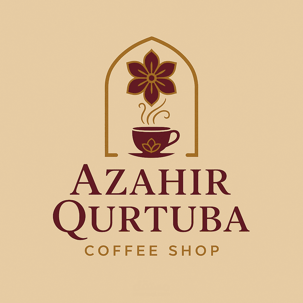 تصميم شعار وموكابات إبداعية لمقهى أندلسي فاخر – Azahir Qurtuba
