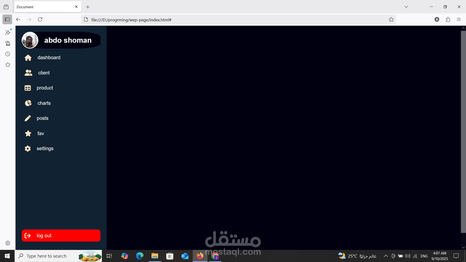 simple website