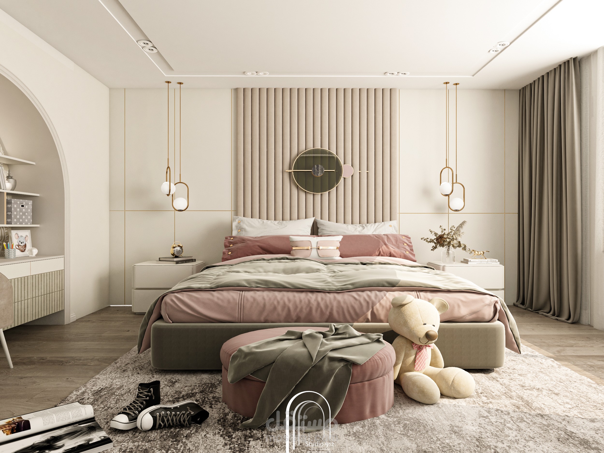 bedroom interior design / تصميم غرفة نوم