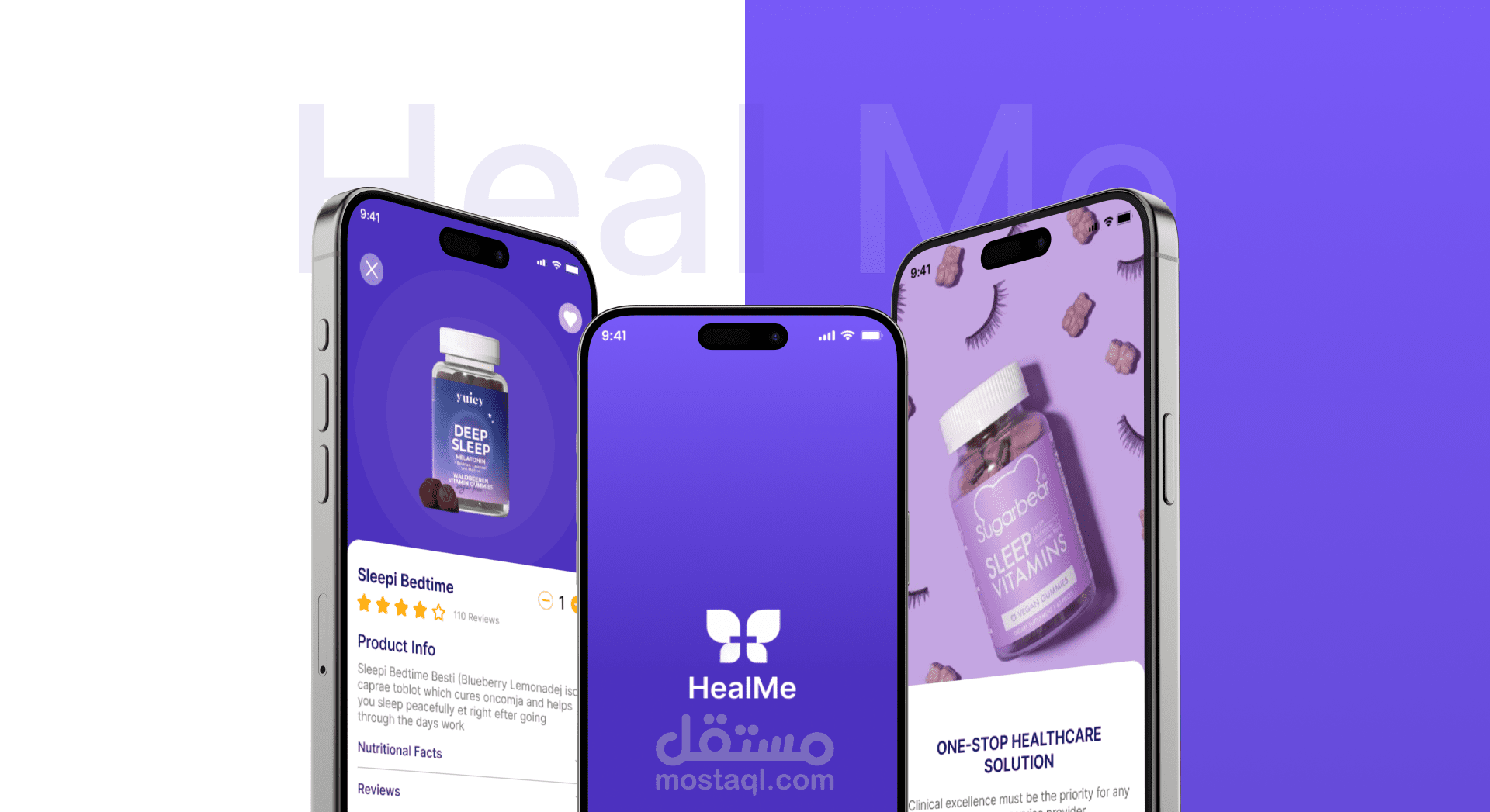 تصميم واجهة تطبيق صيدلية (Heal Me) باستخدام Figma