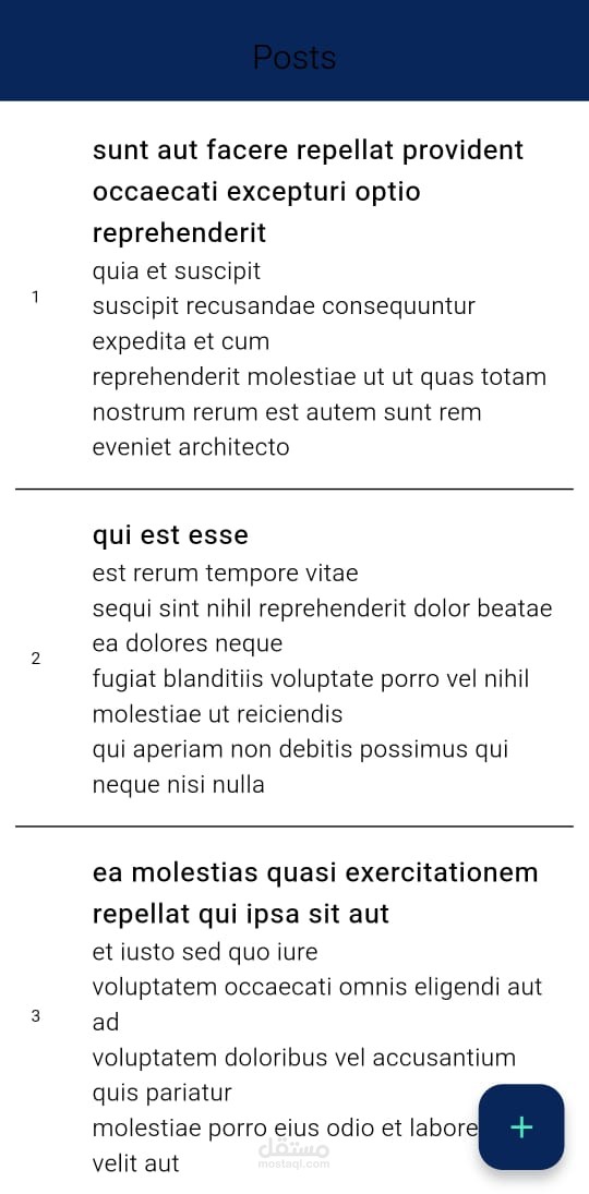 posts app
